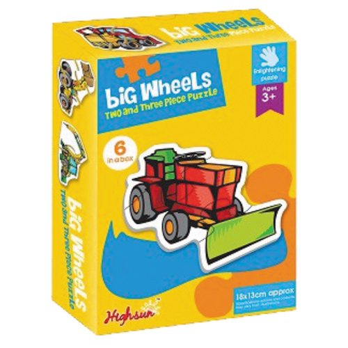 K4-1308:ชิ้นส่วนสร้างภาพ แบบกระดาษ-Big Wheels-ของเล่น-Visualization piece Big Wheels-toy;